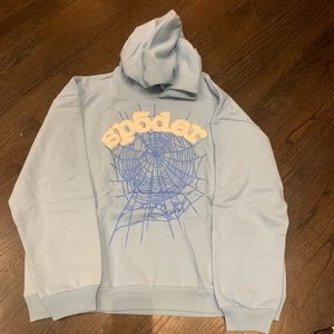 Sp5der hoodie sky blue size 2XL Brand New